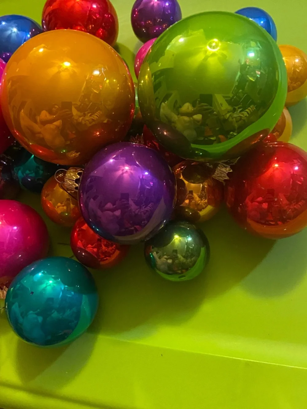 Vintage vibrant glossy